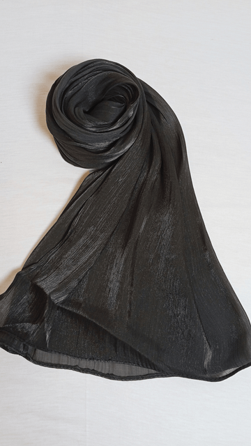 Organza Sheen Silk - Black